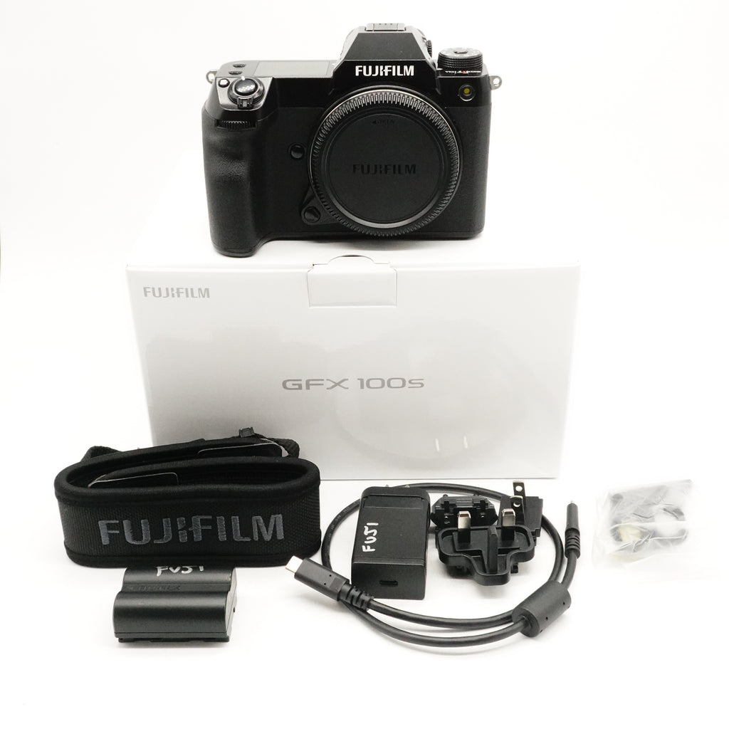 Pre-Owned Fujifilm GFX 100S Body, Boxed As New, Charger, Battery, Strap, USB-C Cable, Body Cap SN: 14000580 (Second Hand)