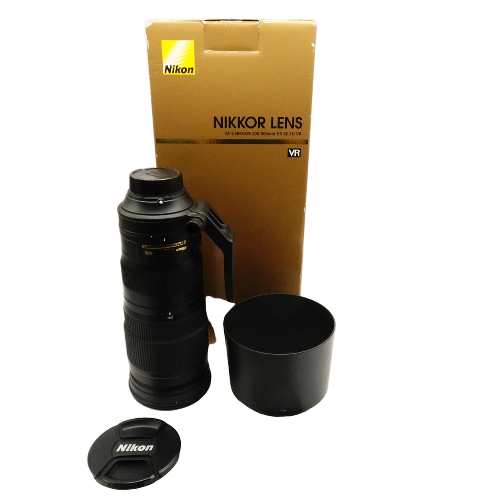 Pre-Owned Nikon AF-S NIKKOR 200-500mm f/5.6E ED VR Lens, With Box, Manual, F&R Caps, Hood SN: 2139969 (Second Hand)