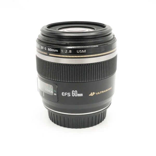 Pre-Owned Canon EF-S 60mm f/2.8 Macro USM Lens With Front & Rear Cap, Filter, Hood SN: 16551895 (Second Hand)