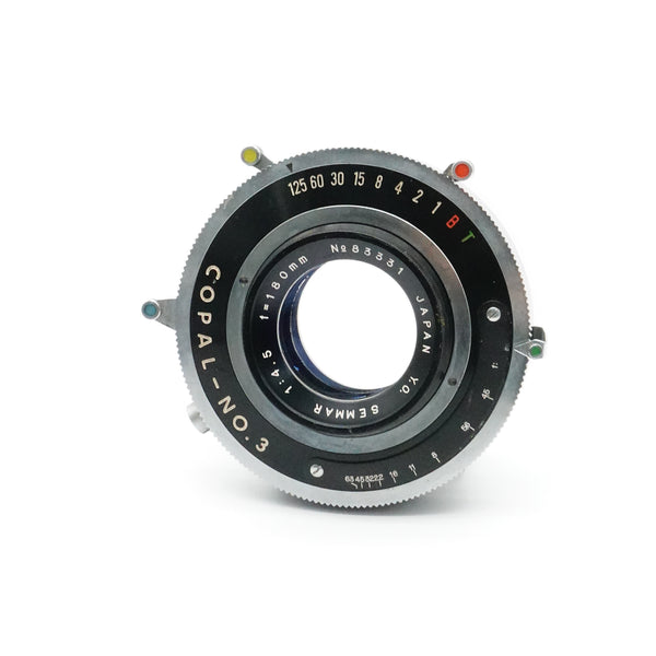 Pre-Owned Yamaski Optical Commercial-Congo 180mm f/4.5 Large Format Lens in Copal 3 Shutter 83331 (Second Hand)