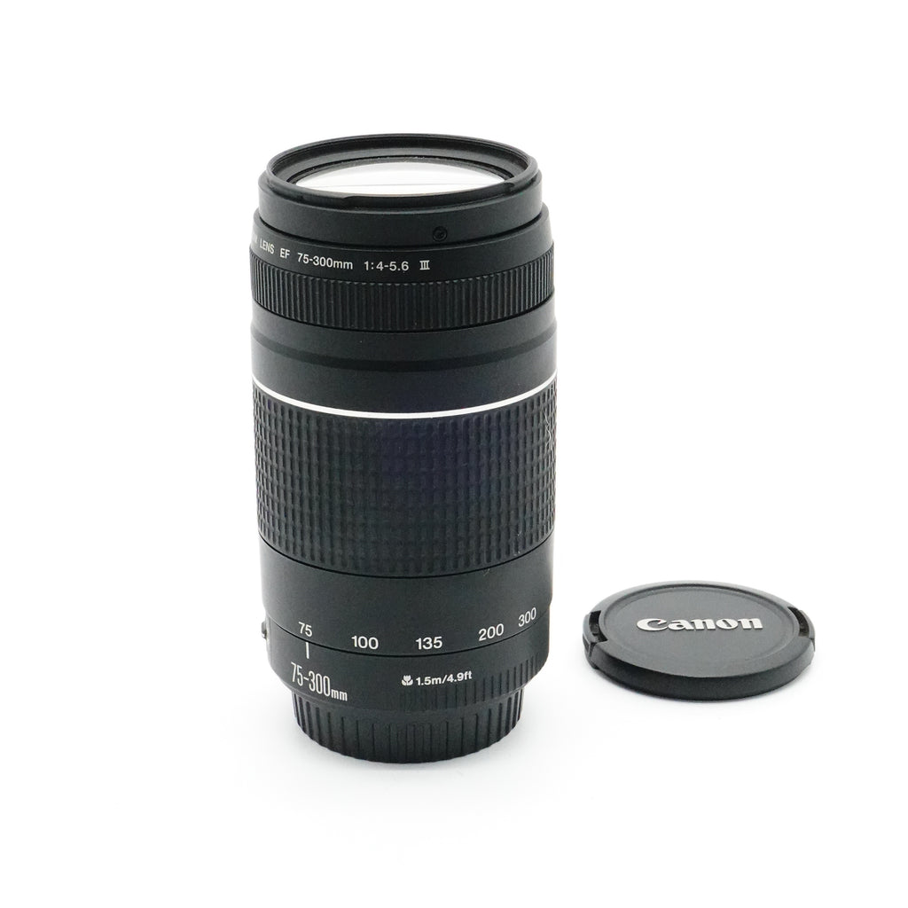 Pre-Owned Canon EF 75-300mm f/4-5.6 III Lens With Caps SN: 23603420 (Second Hand)