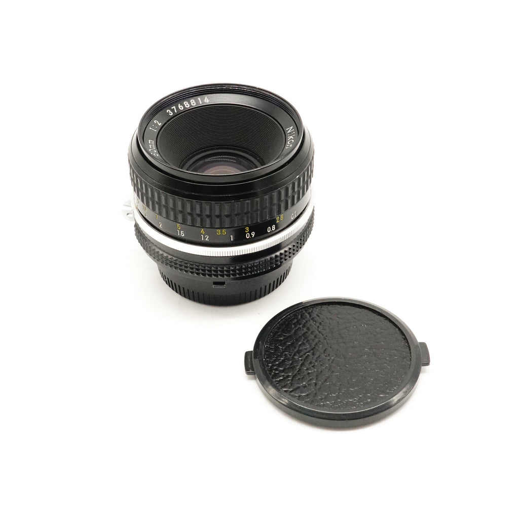Pre-Owned Nikon NIKKOR 50mm f/2 Lens With Caps & Manual SN: 3768814 (Second Hand)