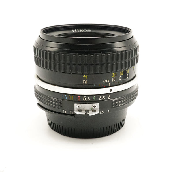 Pre-Owned Nikon 50mm f/2 AI-S Lens With Caps SN: 3768814 (Second Hand)