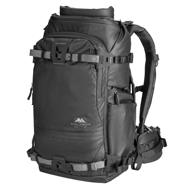 Summit Creative Tenzing Rolltop Medium Camera Backpack 30L Black