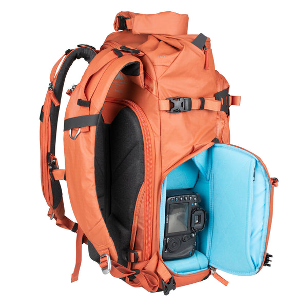 Summit Creative Tenzing Rolltop XLarge Camera Backpack 50L Orange