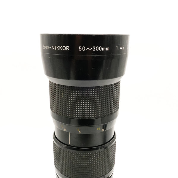 Pre-Owned Nikon Zoom-Nikkor 50-300mm f/4.5 MF Lens with Caps SN: 771461 (Second Hand)