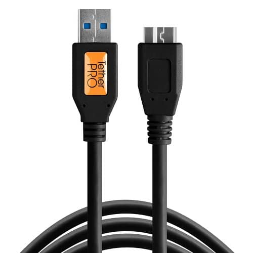 Tether Tools TetherPro USB 3 Male To Micro-B 5 Pin 1.8m Black