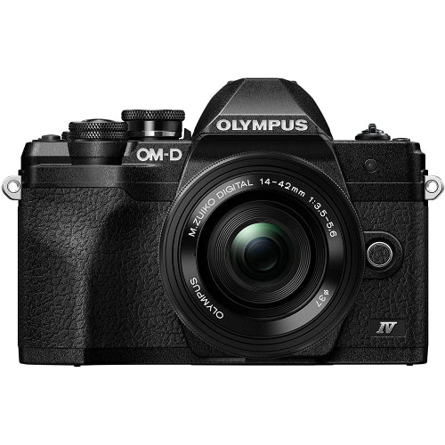 Olympus OM-D E-M10 Mark IV Mirrorless Camera with 14-42mm Lens (Black)
