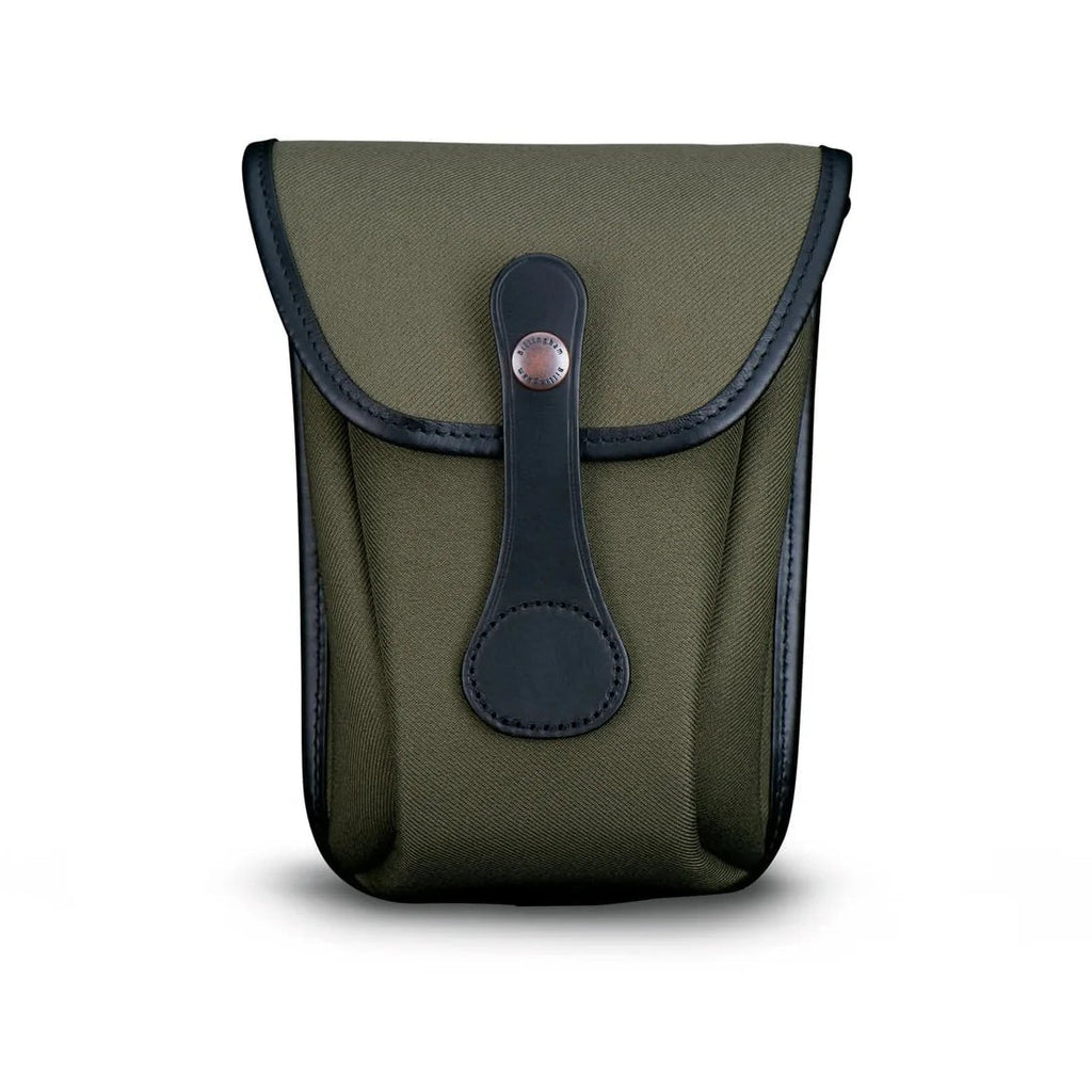 Billingham AVEA 8 End Pocket Pouch - Sage FibreNyte / Black Leather