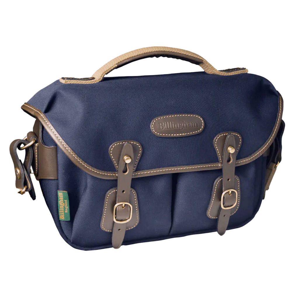 Billingham Hadley Small Pro Camera Bag - Navy Canvas / Chocolate Leather