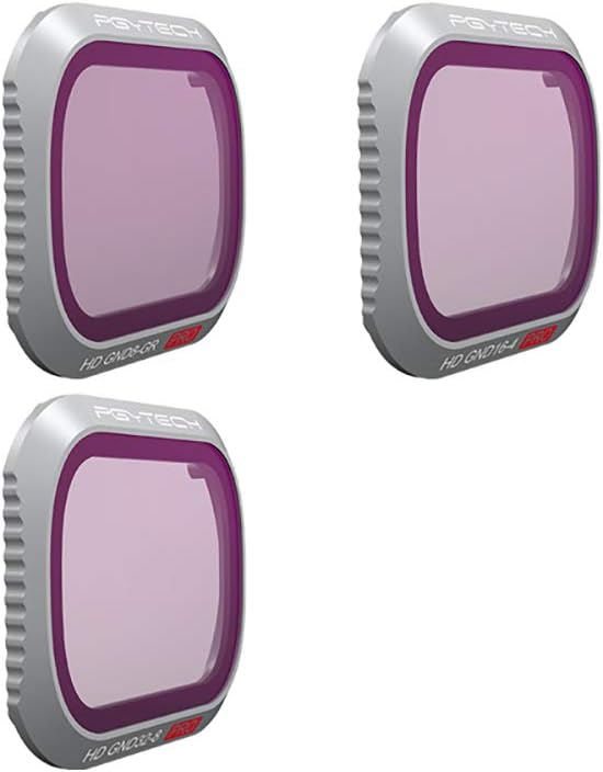 PGY TECH P-HAH-034 Filter for Mavic 2 PRO - GND Set (Professional) (ND8-GR ND16-4 ND32-8), Black