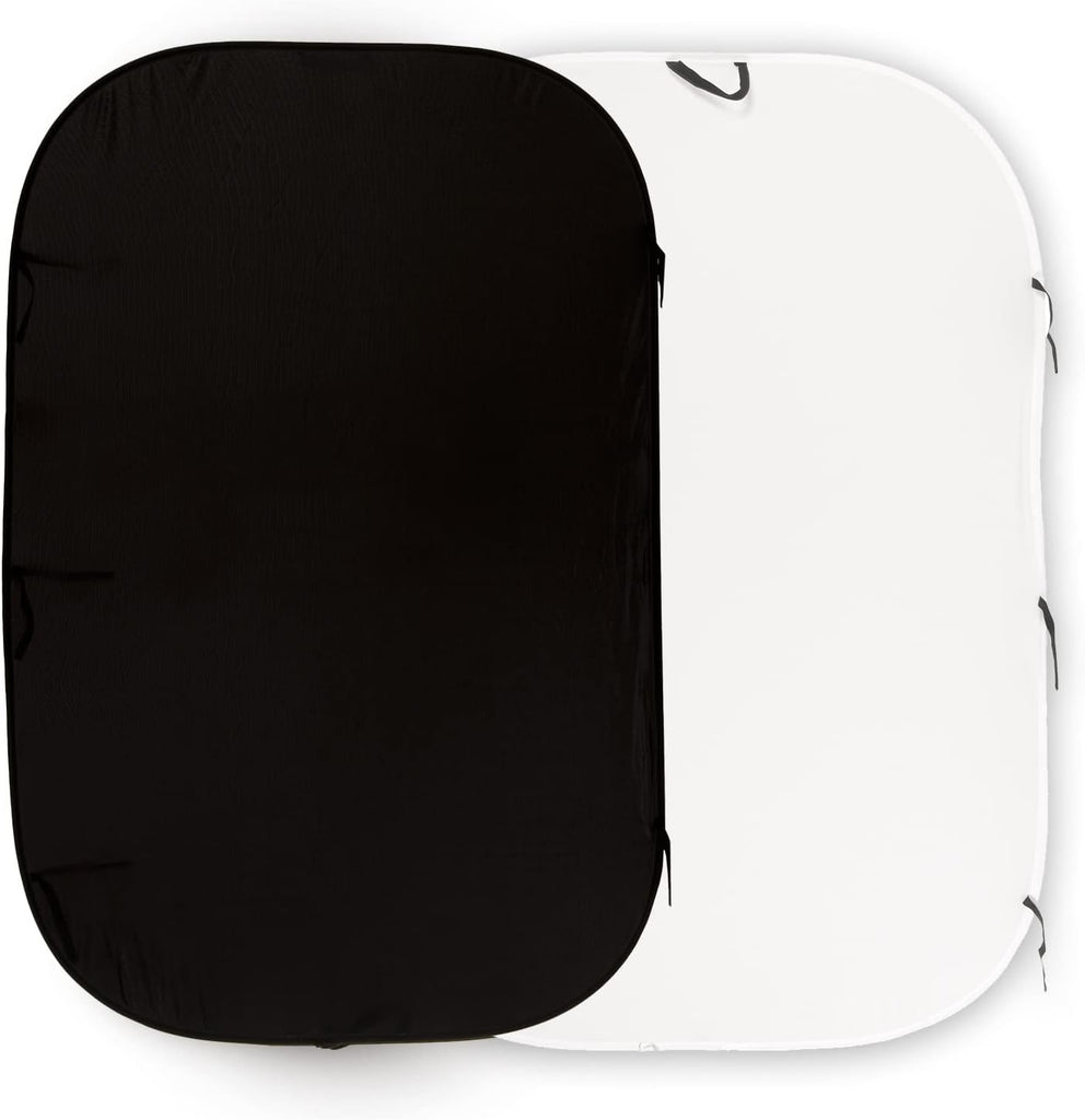 Manfrotto Plain Collapsible Background 1.8m x 2.75m (Black/White)