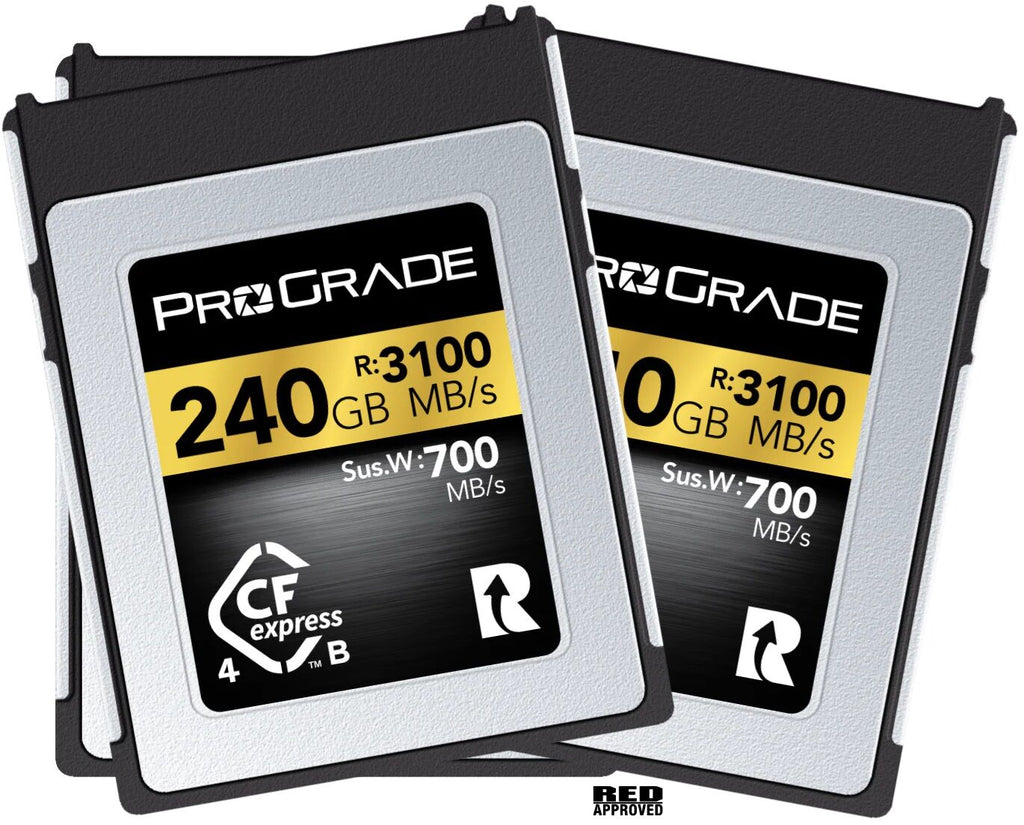 ProGrade Digital CFexpress 240GB Type B 4.0 Memory Card Twin Pack (Gold)