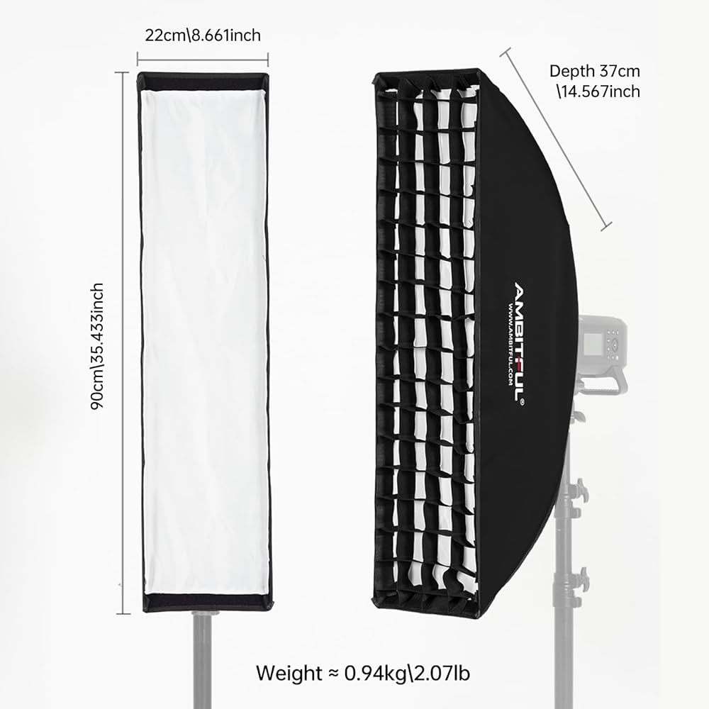 Pre-Owned AMBITIFUL Strip Softbox with Grid and Diffuser  (Second Hand)