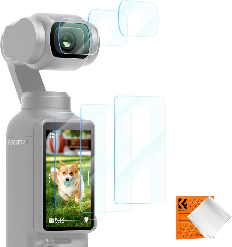 K&F CONCEPT Screen Protector and Lens Protection Film for DJI Osmo Pocket 4 & 3