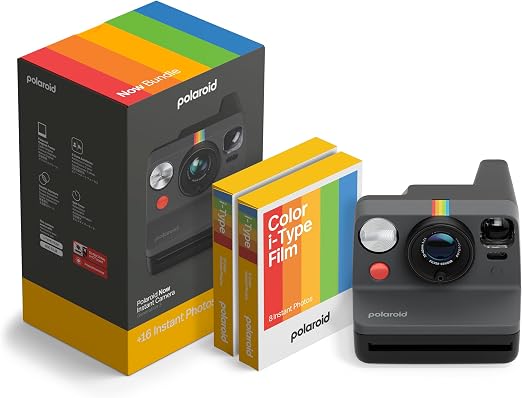 Polaroid Now Gen3 + Color Film Bundle (16 Photos)