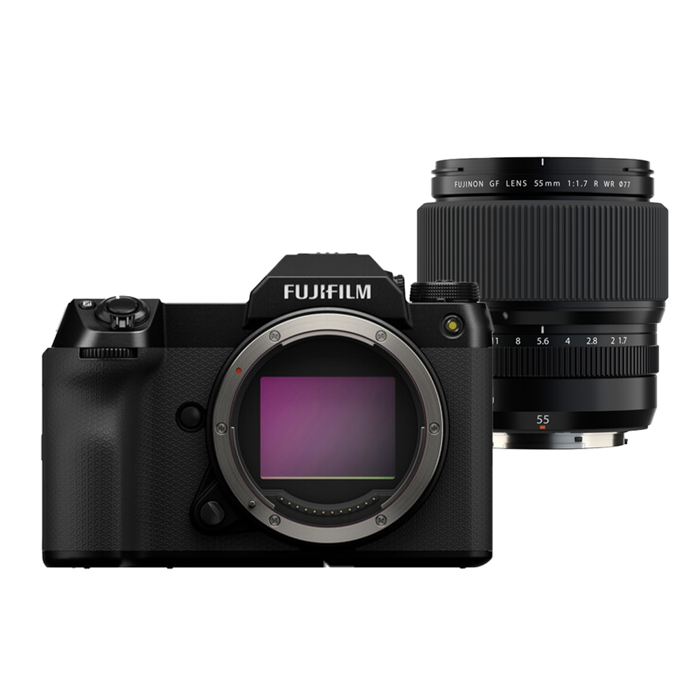FUJIFILM GFX 100S II Medium Format Digital Camera with GF 55mm f/1.7 Lens