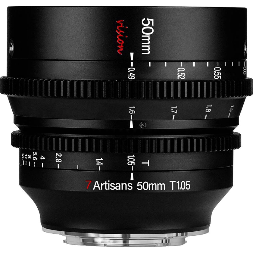 7Artisans 50mm T1.05 Vision Cine Lens (RF Mount)
