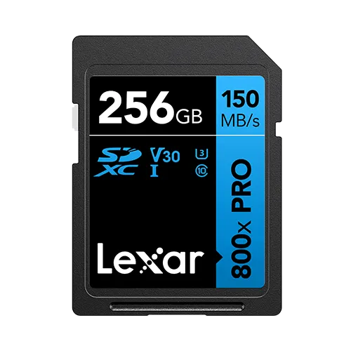 Lexar Professional 800X PRO SDXC UHS-I V30 SD Card