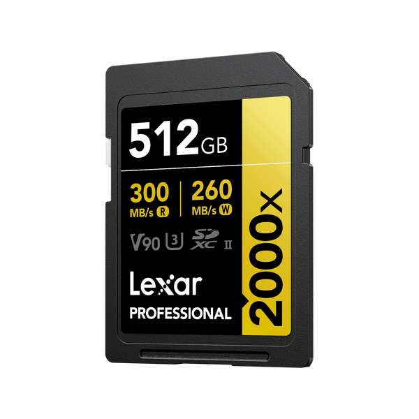 Lexar Professional 2000X SDHC/SDXC UHS-II V90 SD Card