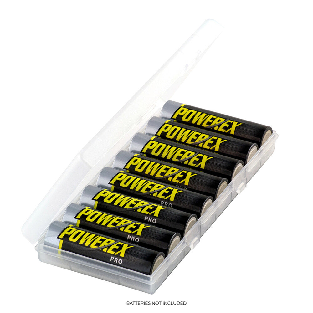 Powerex 8-cell AA or AAA Battery Storage Case