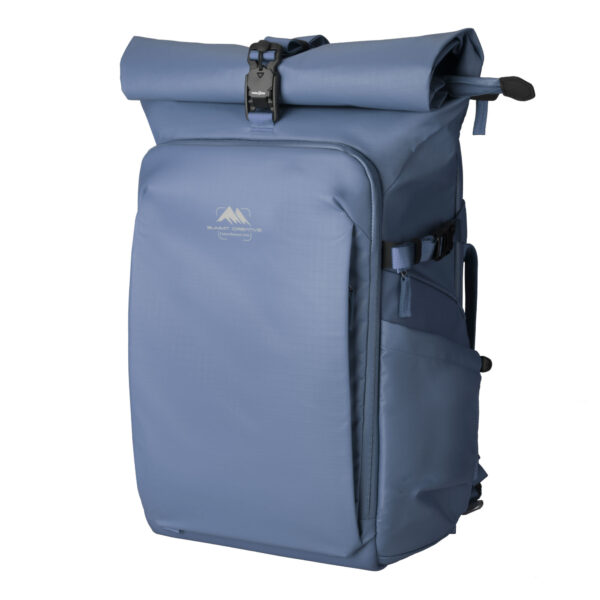 Summit Creative Large Metropolis 32L Roll Top Backpack (Blue)