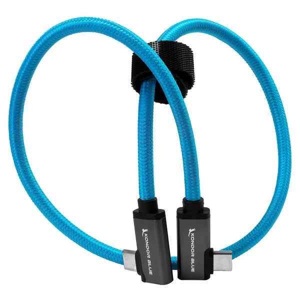 Kondor Blue USB-C to USB-C High Speed Cable for SSD Recording & Charging