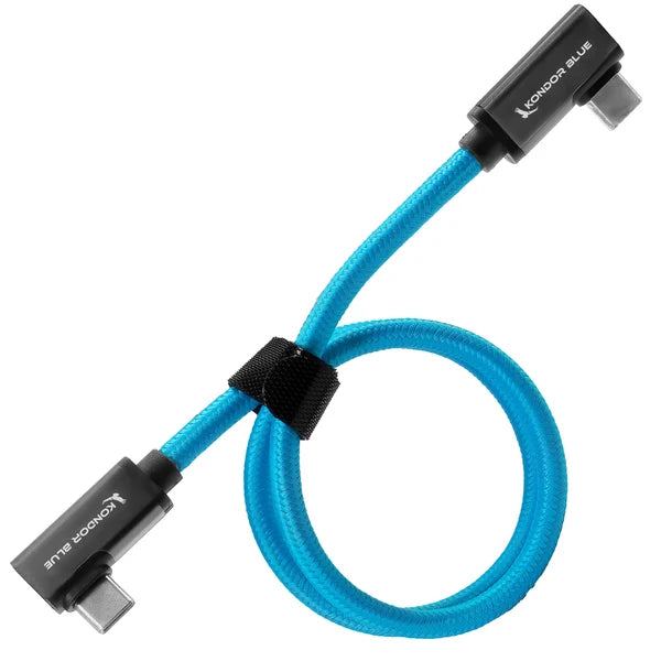 Kondor Blue USB-C to USB-C High Speed Cable for SSD Recording & Charging