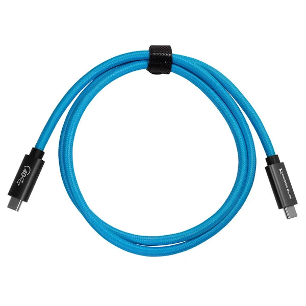 Kondor Blue Thunderbolt 4 USB 4.0 Type C Cable Blazing 40G Speeds 5A 100W Straight