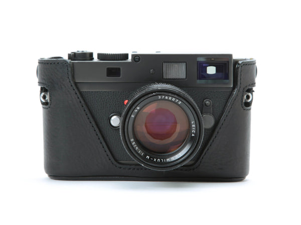 Artisan and Artist Black Leather Half Case for Leica M9 Camera