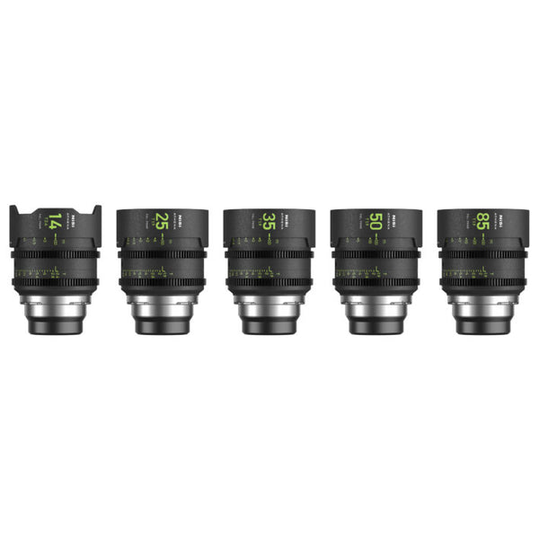 NiSi Athena Prime FF Cine Lens Cinema Lens Kit - PL Mount [14/25/35/50/85]