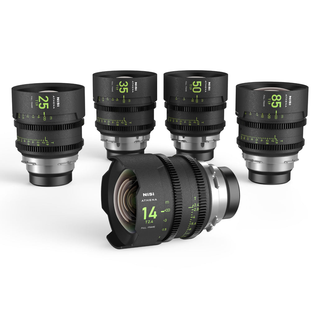 NiSi Athena Prime FF Cine Lens Cinema Lens Kit - PL Mount [14/25/35/50/85]