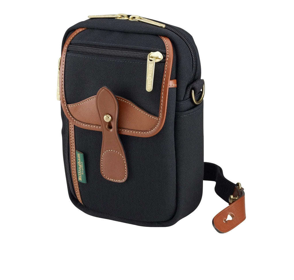 Billingham Airline Stowaway Camera Bag - Black Canvas / Tan Leather