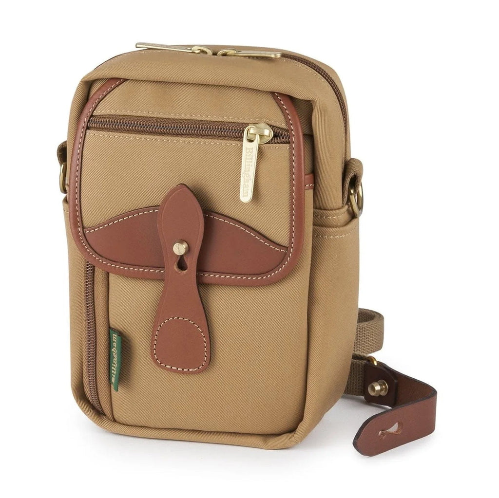 Billingham Airline Stowaway Camera Bag - Khaki Canvas / Tan Leather
