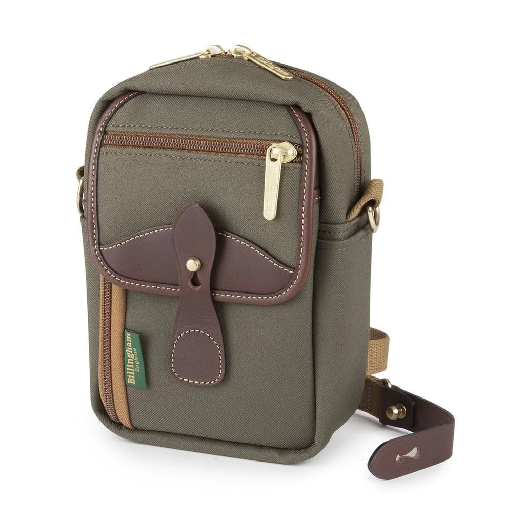 Billingham Airline Stowaway Camera Bag - Sage FibreNyte / Chocolate Leather