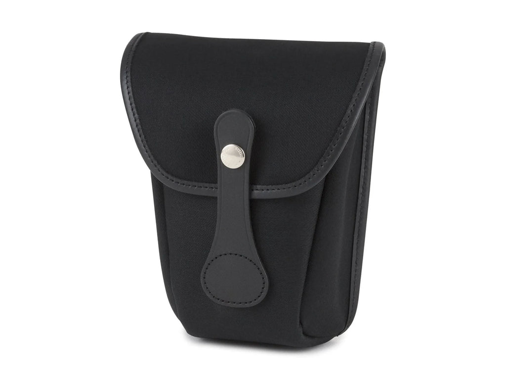 Billingham AVEA 8 End Pocket Pouch - Black Canvas / Black Leather