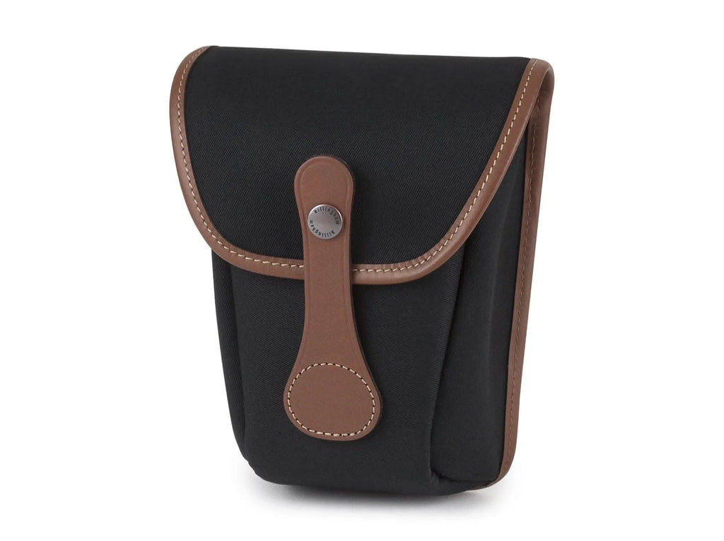 Billingham AVEA 8 End Pocket Pouch - Black Canvas / Tan Leather