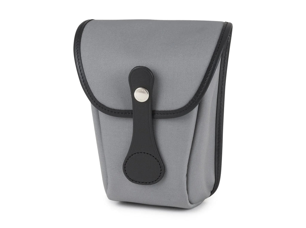 Billingham AVEA 8 End Pocket Pouch - Grey Canvas / Black Leather