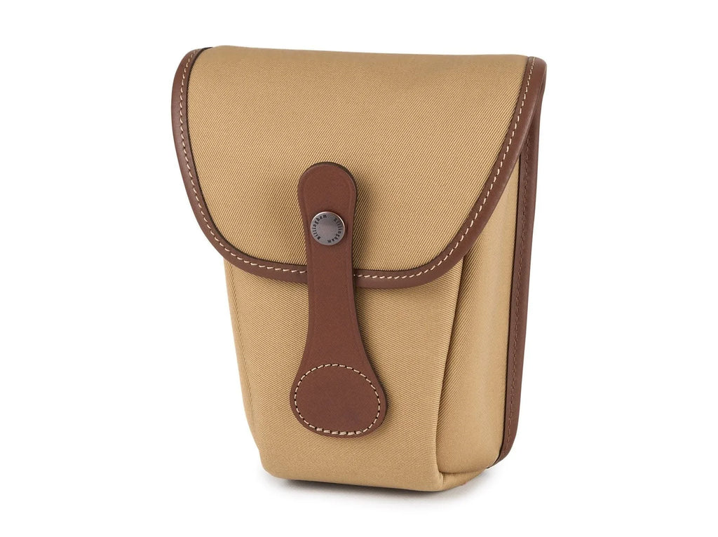 Billingham AVEA 8 End Pocket Pouch - Khaki Canvas / Tan Leather
