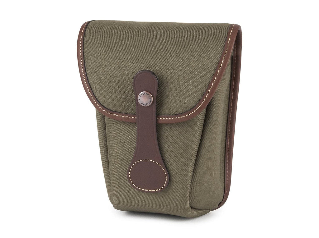 Billingham AVEA 8 End Pocket Pouch - Sage FibreNyte / Chocolate Leather