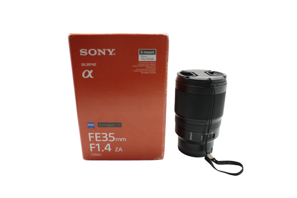 Pre-Owned Sony FE 35mm f/1.4 ZA Lens w/Box Caps Manuals & Bag 0206893