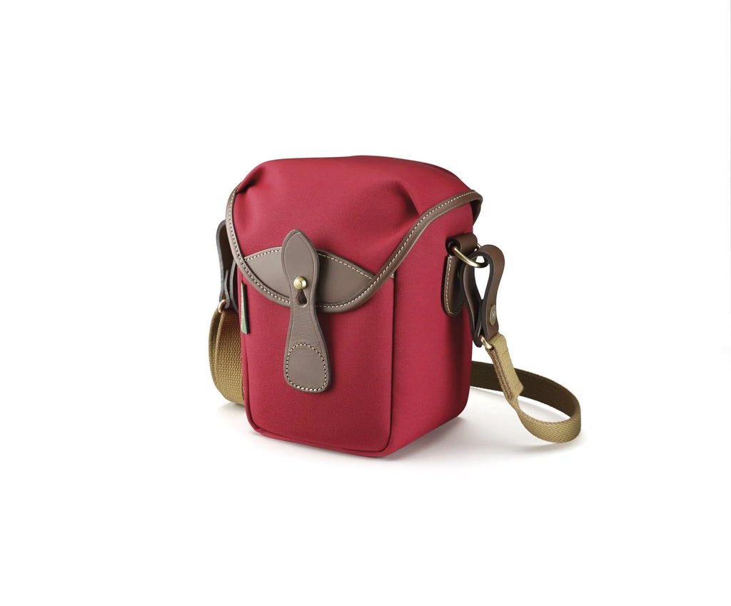 Billingham 72 Camera Bag - Burgundy Canvas/Chocolate Leather