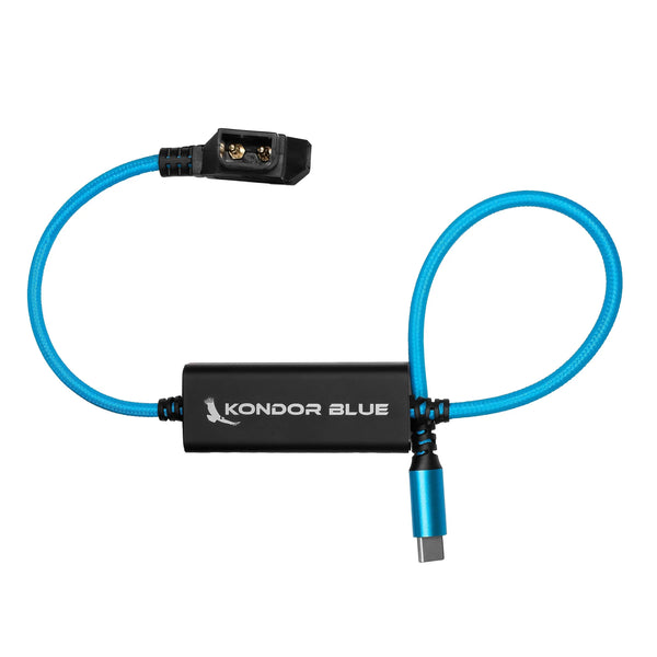 Kondor Blue D-Tap to USB-C Power Delivery Cable (40cm) - Blue