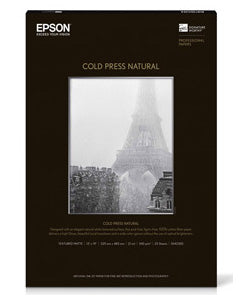 Epson A4 Cold Press Natural 340GSM - 25 Sheets