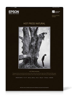 Epson A2 Hot Press Natural 330GSM - 25 Sheets