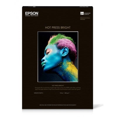 Epson A4 Hot Press Bright 330GSM - 25 Sheets