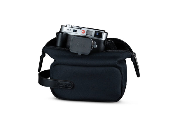 Billingham Capsule 1 Camera Pouch - Black FibreNyte / Black Leather