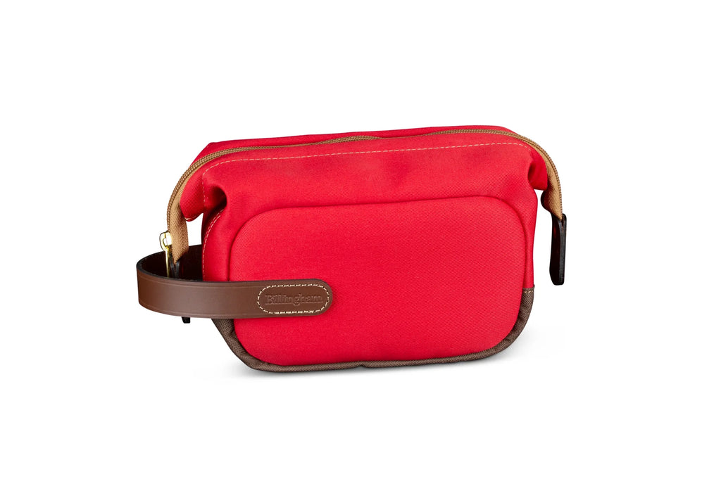 Billingham Capsule 1 Camera Pouch - Burgundy / Chocolate Leather