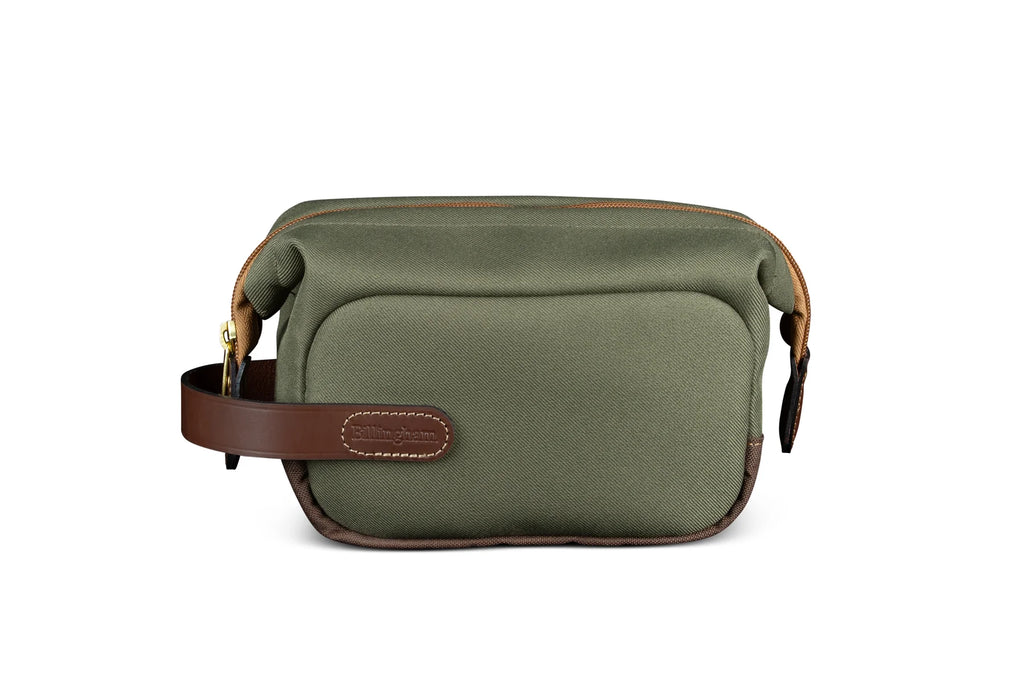 Billingham Capsule 1 Camera Pouch - Sage FibreNyte / Chocolate Leather