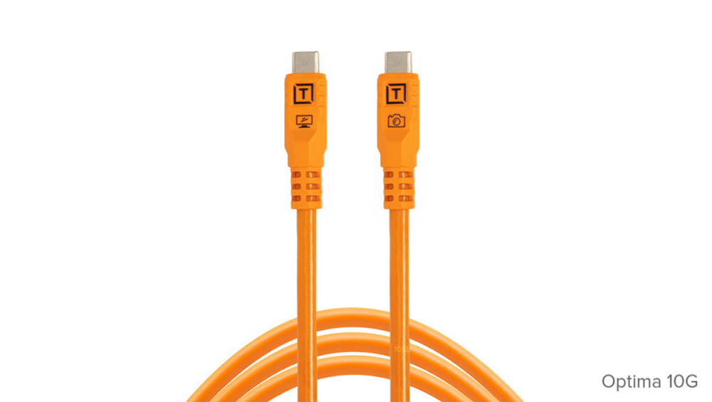 Tether Tools TetherPro Optima 10G USB-C 1.8m Cable Straight to Straight - Orange